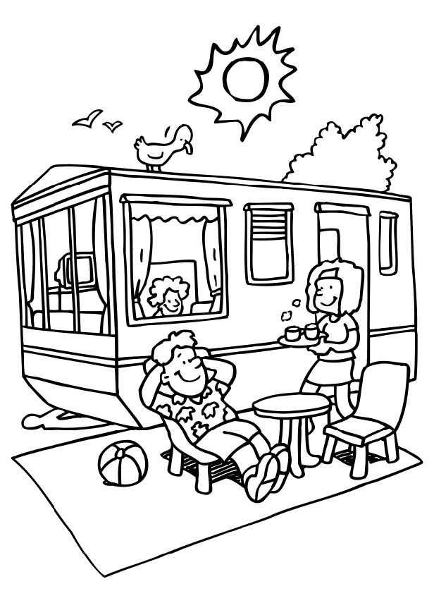 Camping Coloring Pages For Kids
 Fun Coloring Pages Camping coloring pages