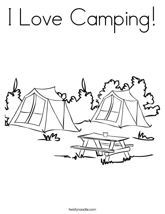 Camping Coloring Pages For Kids
 Gallery For Camping Coloring Pages For Preschool