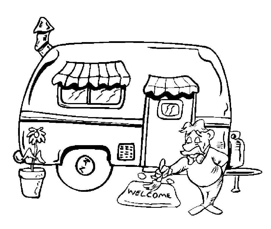 Camping Coloring Pages Printable
 Camping Coloring Pages For Preschoolers Coloring Home