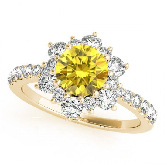 Canary Diamond Engagement Rings
 1 32 Ct VS2 Yellow Canary Diamond Beautiful Engagement