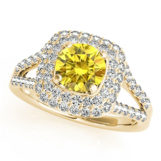 Canary Diamond Engagement Rings
 1 18 Carat Canary Yellow Diamond VS2 Beautiful Engagement