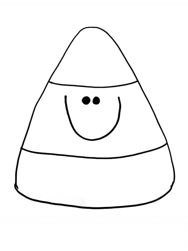 Candy Corn Outline
 Candy Corn Clipart Black And White