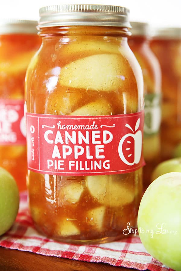 Canning Apple Recipes
 Homemade Apple Pie Filling Recipe Skip to my Lou