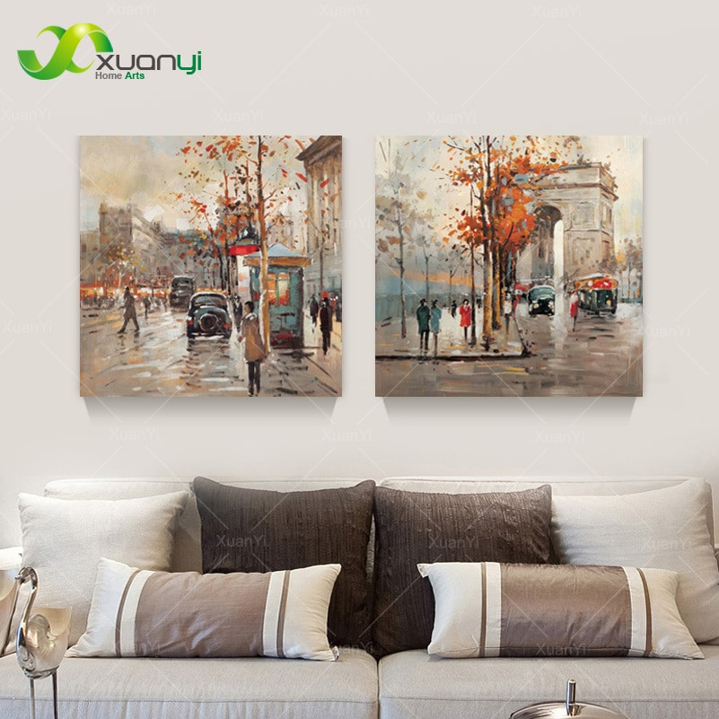 Canvas Painting For Living Room
 Aliexpress Buy 2 Pieces Canvas Art Modern Painting