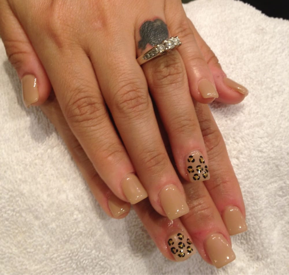 Cappuccino Nail Designs
 Acrylic set with cappuccino n black leopard design Yelp