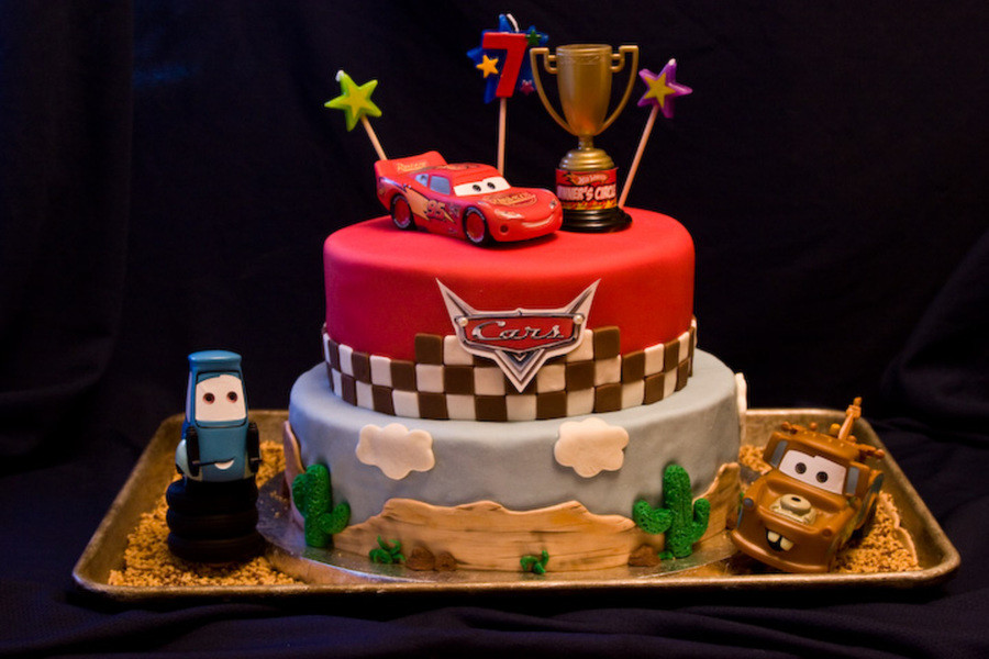 Car Birthday Cake
 Cars Birthday Cake CakeCentral