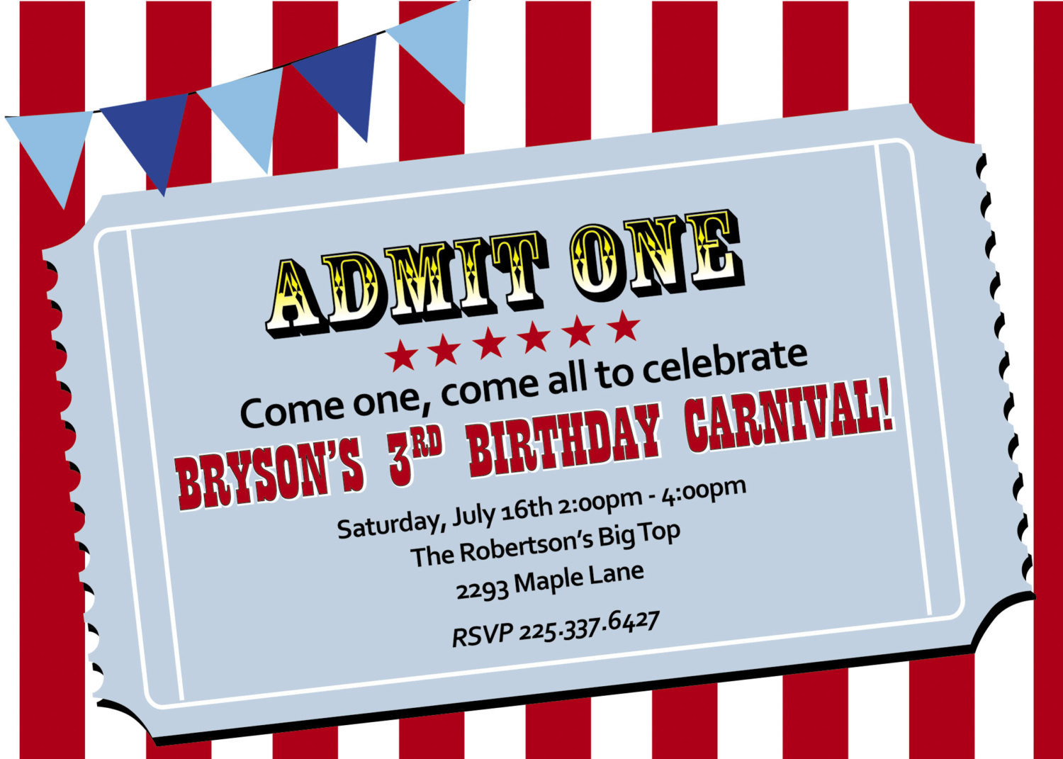Carnival Birthday Party Invitations
 Chandeliers & Pendant Lights