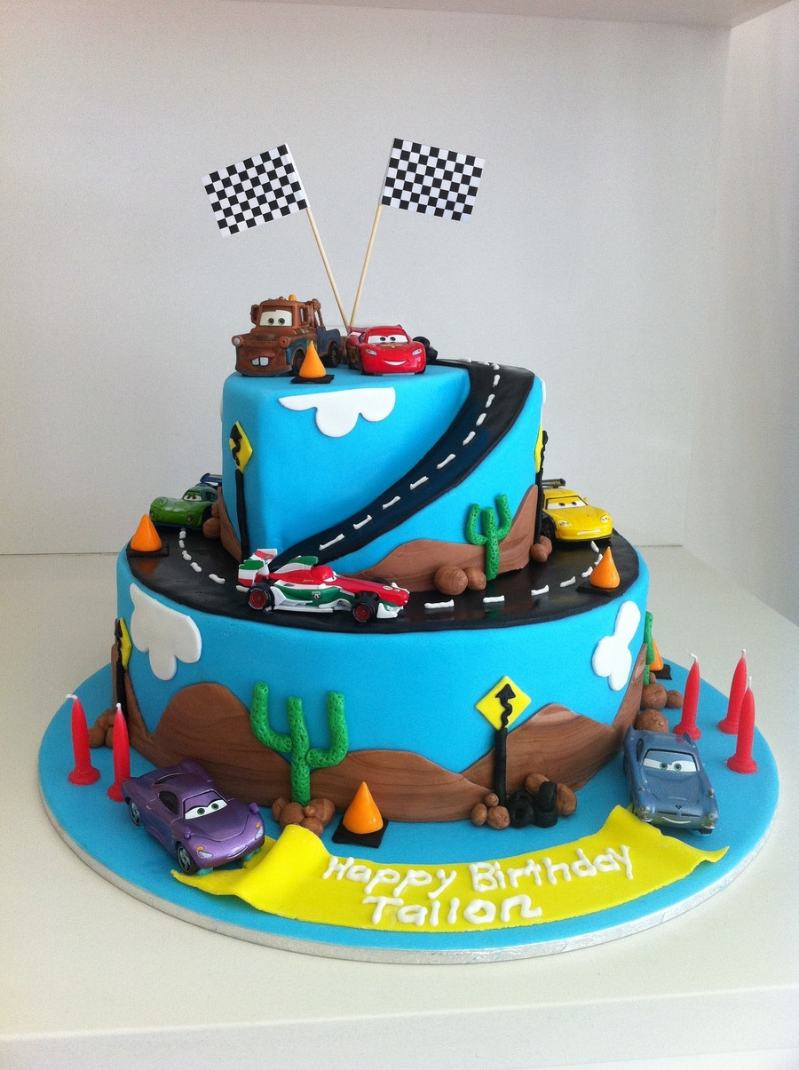 Cars Birthday Cakes
 Cars 2 Birthday Cake CakeCentral