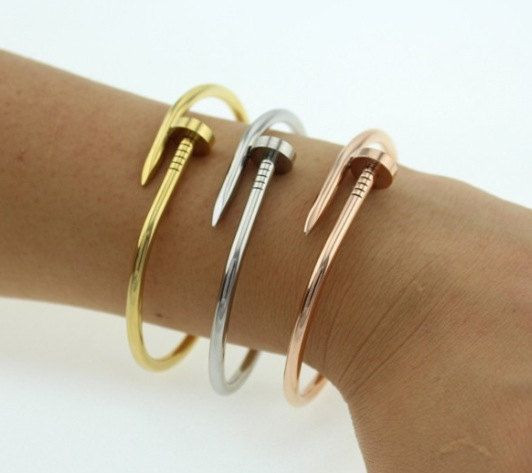 Cartier Nail Bracelet Price
 Cartier Inspired Nail Bracelet Available in by