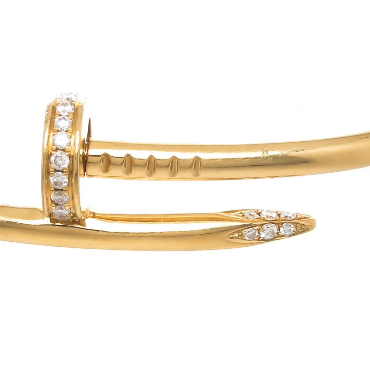 Cartier Nail Bracelet Price
 Cartier Juste Un Clou Diamond Gold Nail Bracelet at 1stdibs