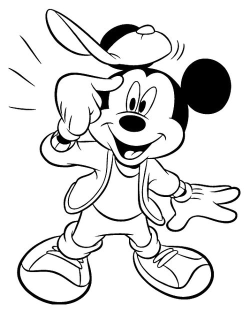 Cartoon Coloring Pages For Kids
 Mickey Mouse Cartoon Coloring Pages For Kids Disney
