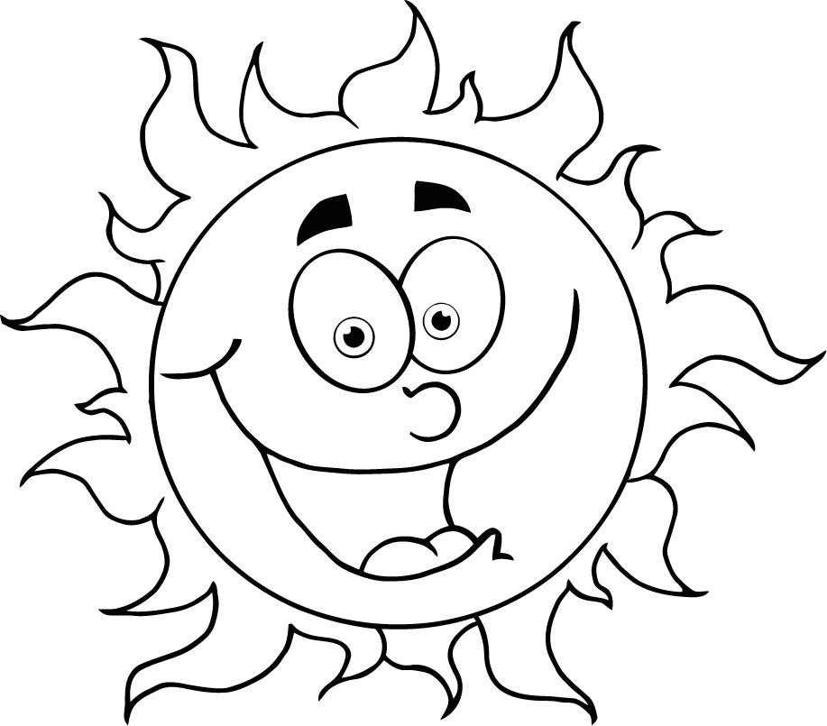 Cartoon Coloring Pages For Kids
 colouring in cartoon sun for kids