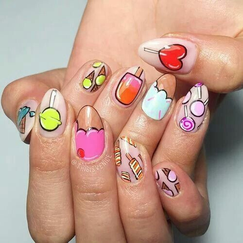 Cartoon Nail Designs
 These Cartoon Nail Art Designs Are A Total Blast From The