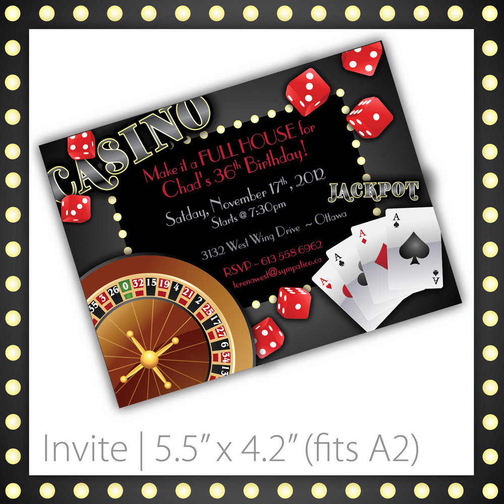 Casino Birthday Invitations
 301 Moved Permanently
