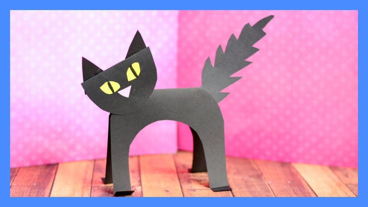 Cat Craft For Kids
 Black Cat Paper Craft Halloween crafts for kids