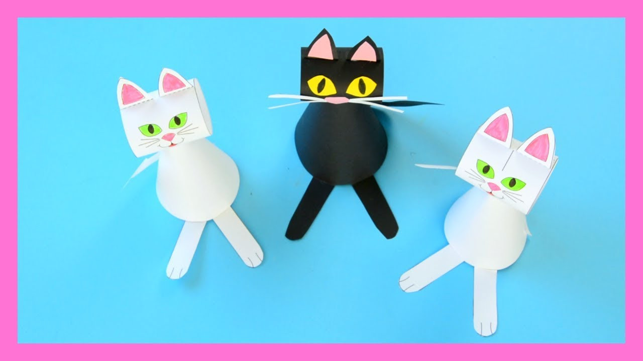 Cat Craft For Kids
 Paper Cat Template Craft for Kids Halloween crafts for
