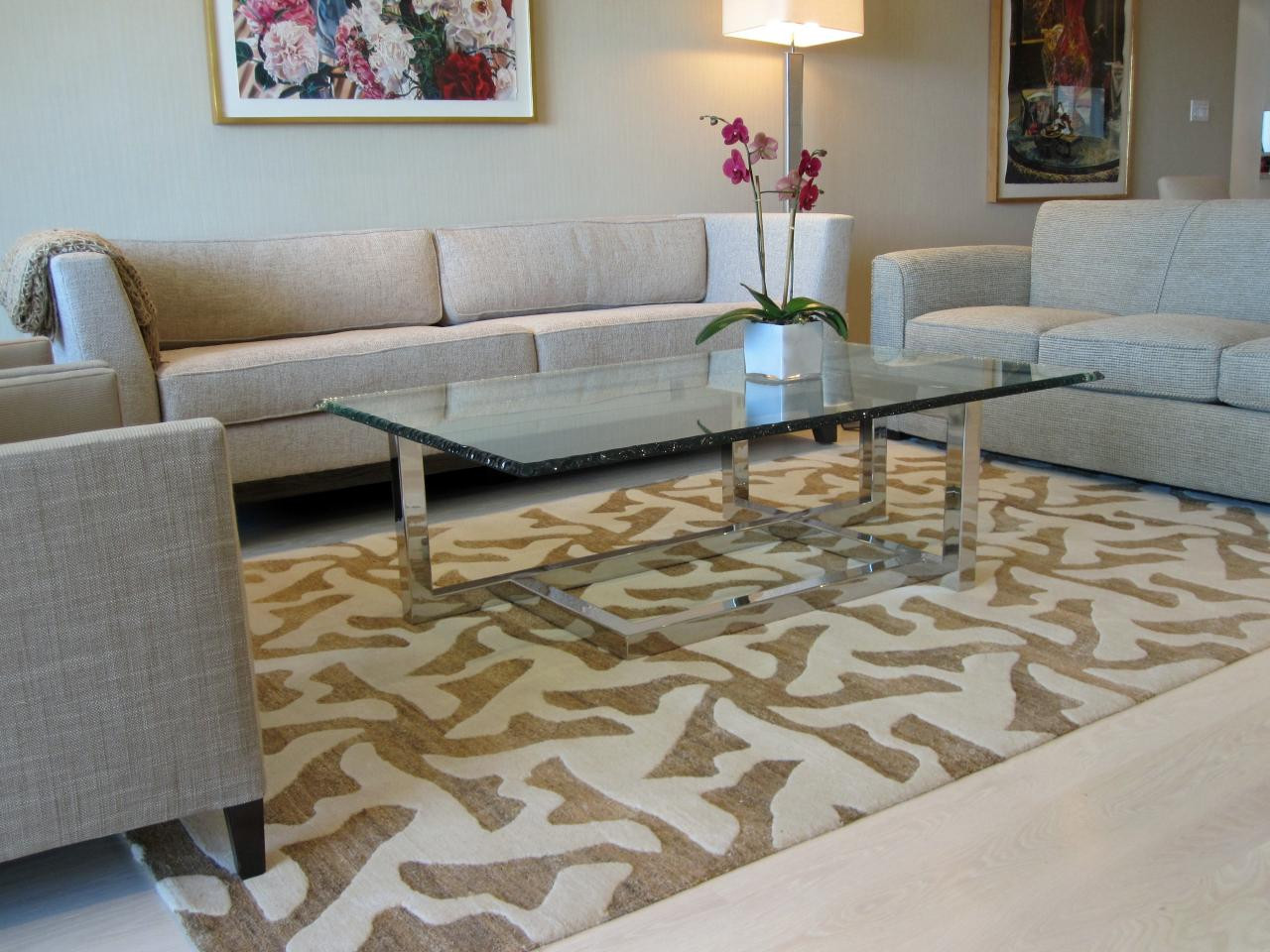 living room center rug