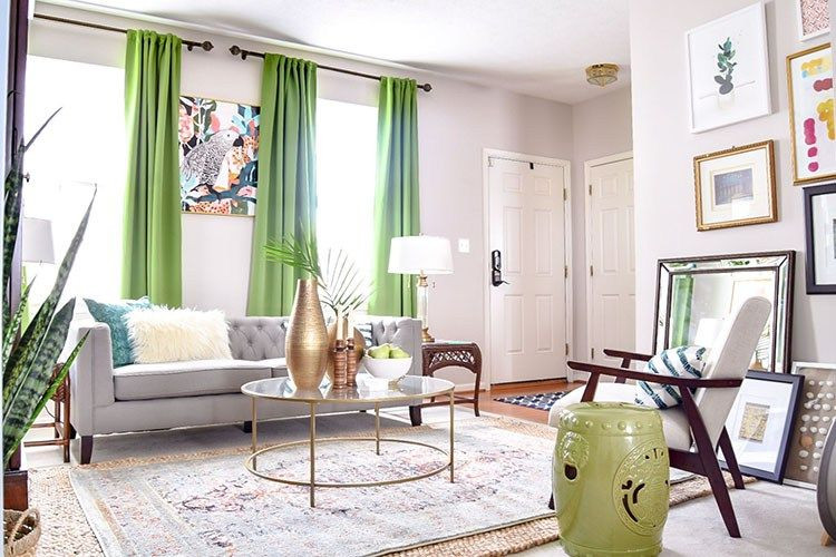 Center Rugs For Living Room
 Colorful Global Eclectic Living Room