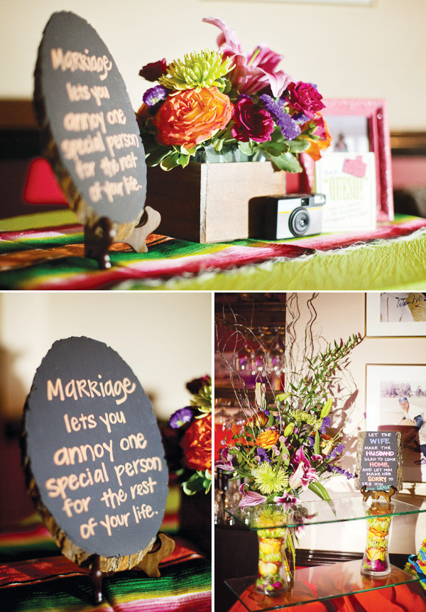 Centerpiece Ideas Engagement Party
 Colorful & Modern Fiesta Engagement Party Hostess with