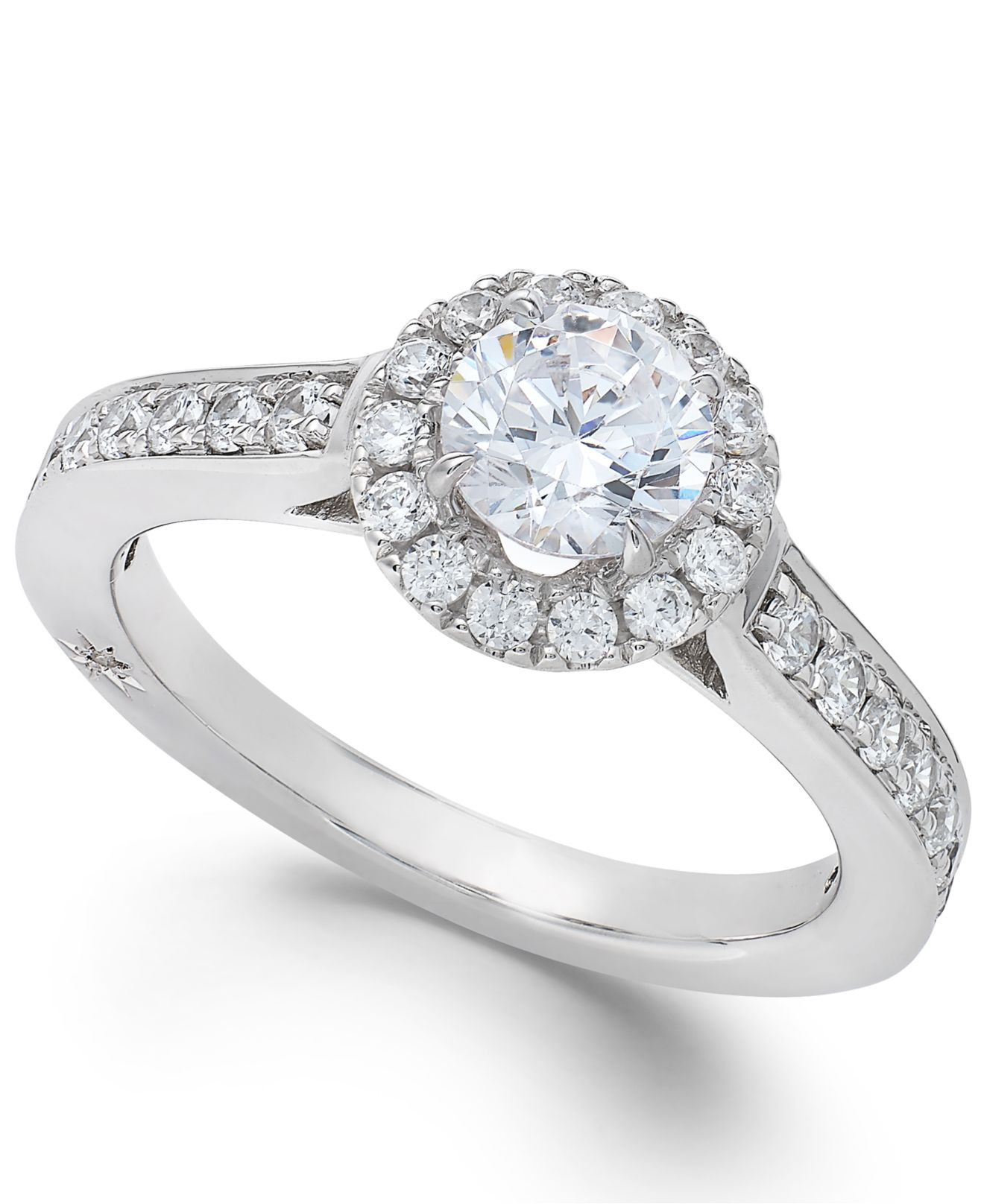 Certified Diamond Engagement Rings
 Marchesa Estate Halo By Certified Diamond Engagement Ring