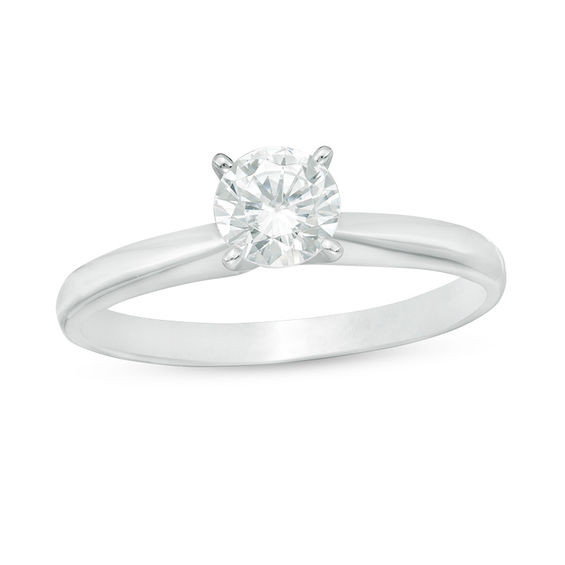 Certified Diamond Engagement Rings
 1 2 CT Certified Diamond Solitaire Engagement Ring in 14K