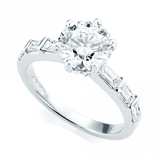 Certified Diamond Engagement Rings
 Berry s Platinum GIA Certified Diamond & Shoulders