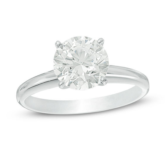 Certified Diamond Engagement Rings
 2 CT Certified Diamond Solitaire Engagement Ring in 14K