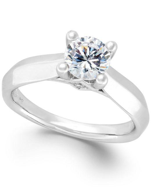 Certified Diamond Engagement Rings
 Macy s Certified Diamond Solitaire Engagement Ring In 14k