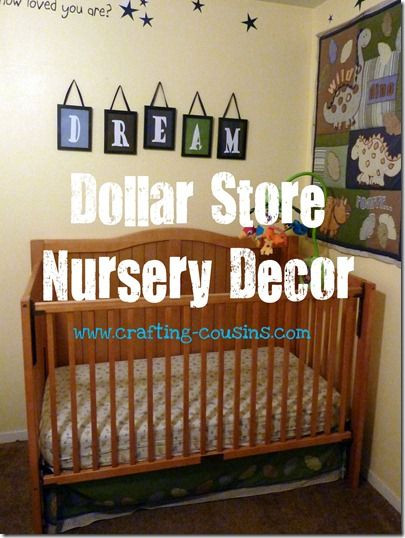 Cheap Baby Room Decor
 Dollar Store Nursery Decor