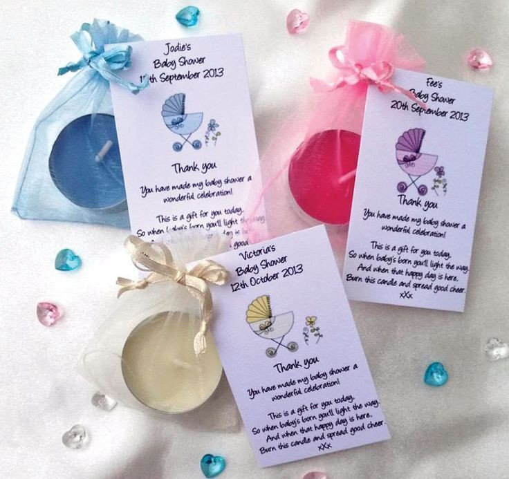 Cheap Baby Shower Thank You Gifts
 Baby Shower Candle Favor Poem