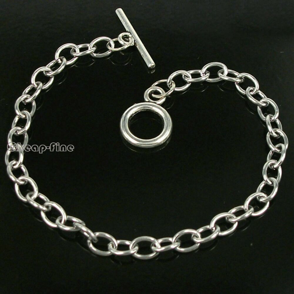 Cheap Charm Bracelets
 Wholesale lots 10pcs Stainless Steel chain bracelet for