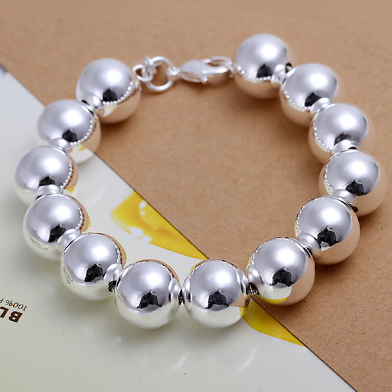 Cheap Charm Bracelets
 wholesale sterling solid silver fashion charms 14mm ball