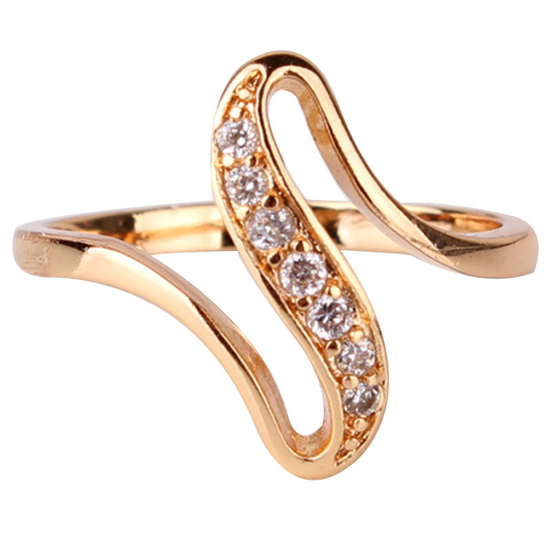 Cheap Gold Wedding Rings
 2016 Cheap Women Finger Rings 18K Gold Plated Engagement