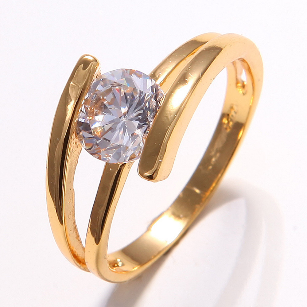 Cheap Gold Wedding Rings
 Wholesale Price 10K Yellow Gold Filled Womens White
