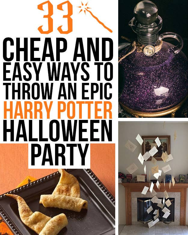 Cheap Halloween Ideas For Party
 33 Cheap And Easy Ways To Throw An Epic Harry Potter
