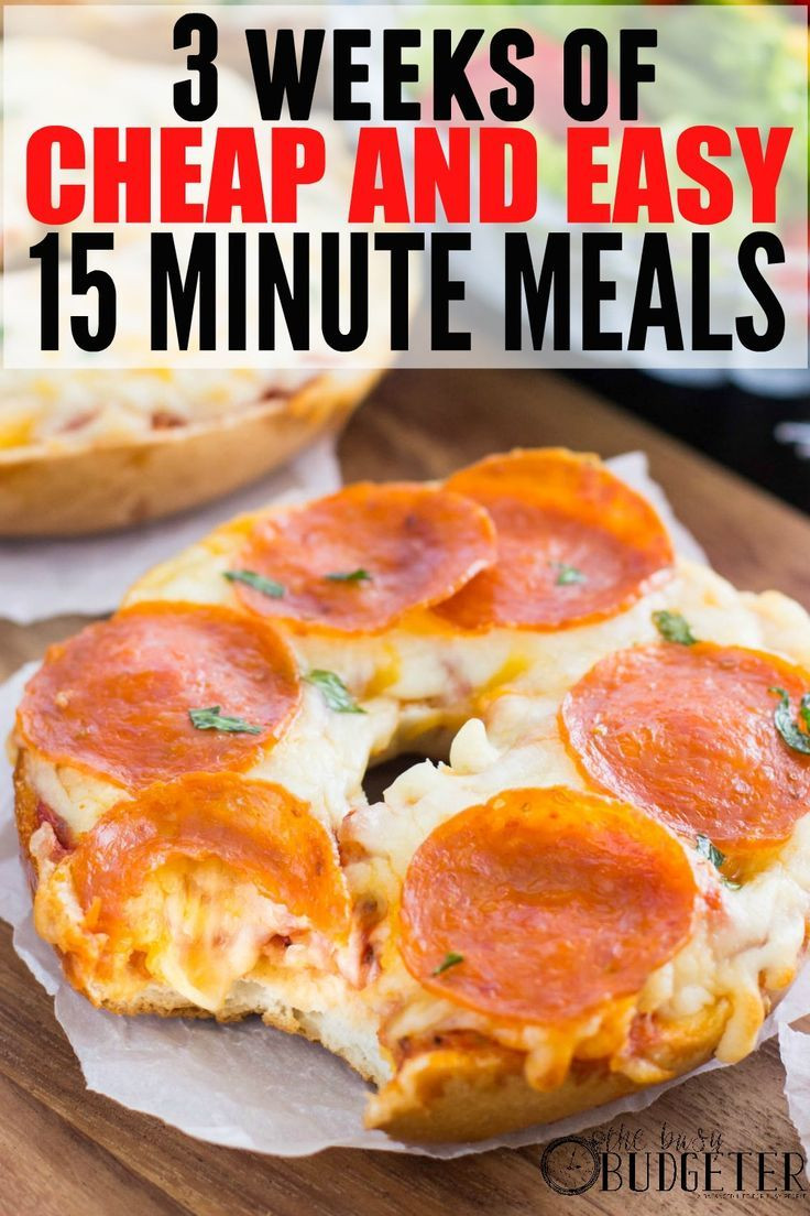 Cheap Healthy Dinner Ideas
 3 Weeks of Cheap Dinners ready in under 15 minutes