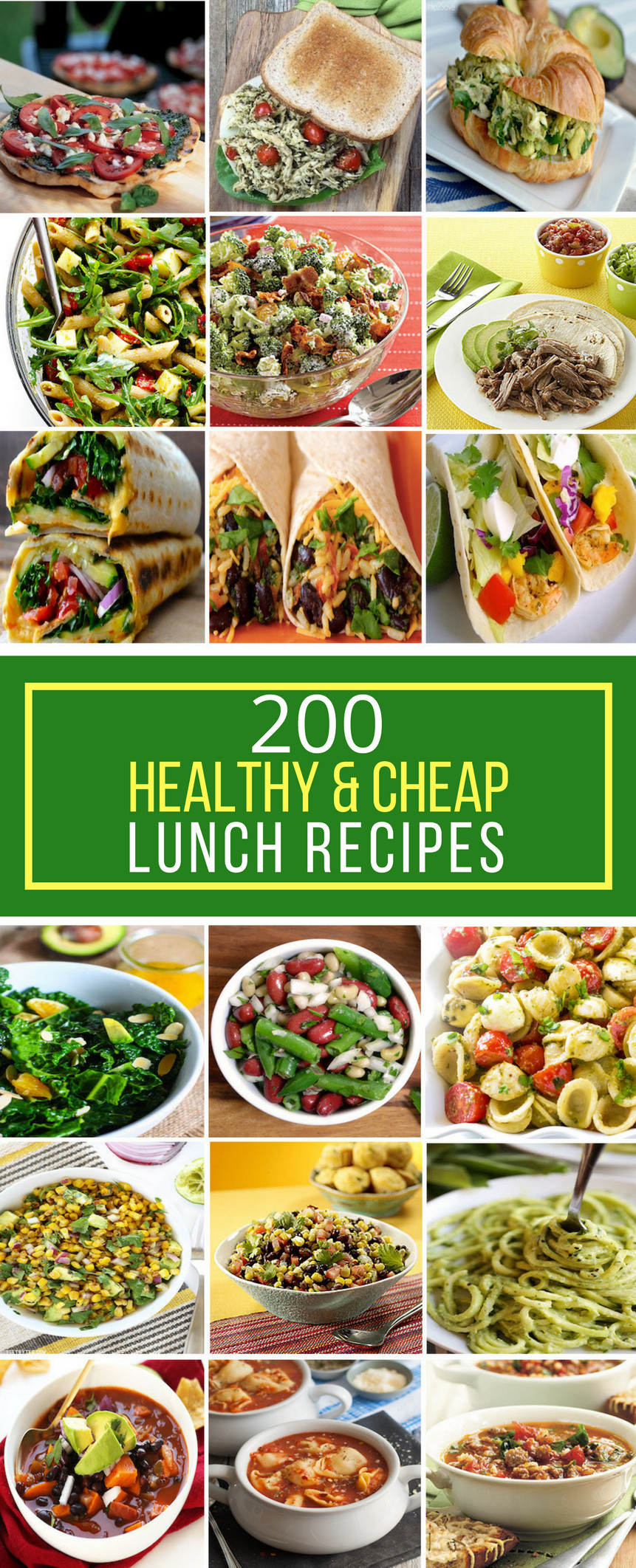 Cheap Healthy Dinner Ideas
 200 Healthy & Cheap Lunch Recipes