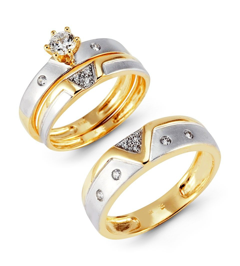 Cheap Trio Wedding Ring Sets
 Trio Wedding Ring Sets Yellow Gold Ideas