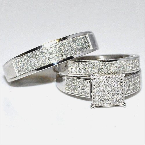 Cheap Trio Wedding Ring Sets
 Cheap Trio Wedding Ring Sets Bromente Cheap White