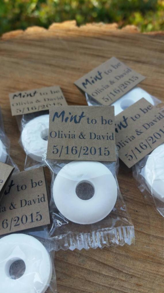 Cheap Wedding Favor
 100 Mint to be wedding favors Rustic wedding by TagItWithLove