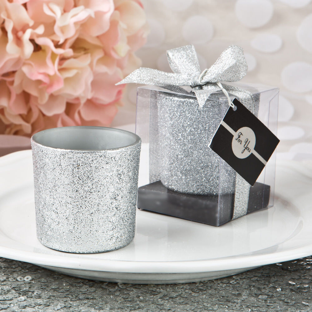 Cheap Wedding Favors In Bulk
 50 Bling Silver Candle Votive Shower Wedding Party Event