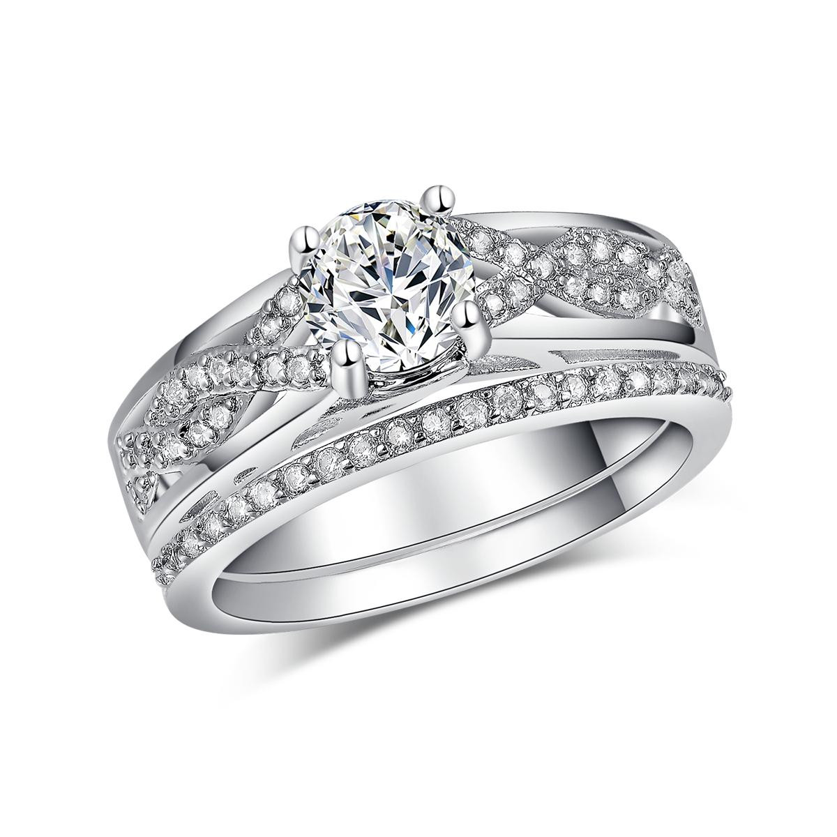 Cheap Wedding Ring Sets For Women
 Discount Wedding Ring Sets For Women White Gold Filled