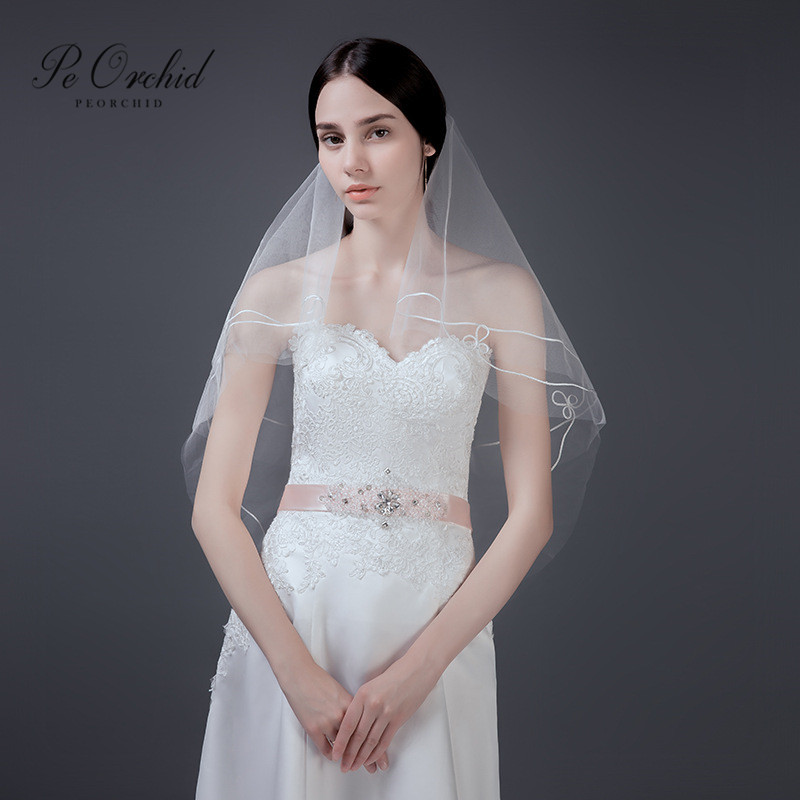Cheap Wedding Veils
 PEORCHID Cheap Wedding Veil Short Bridal Hair Accessories