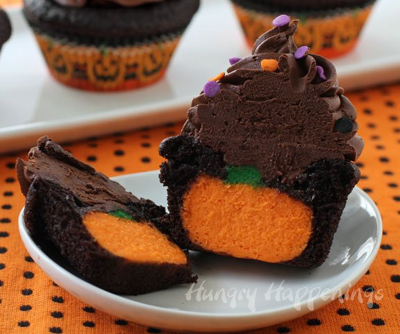 Cheesecake Filled Cupcakes
 Ultimate Cheesecake Stuffed Halloween Cupcakes Hungry