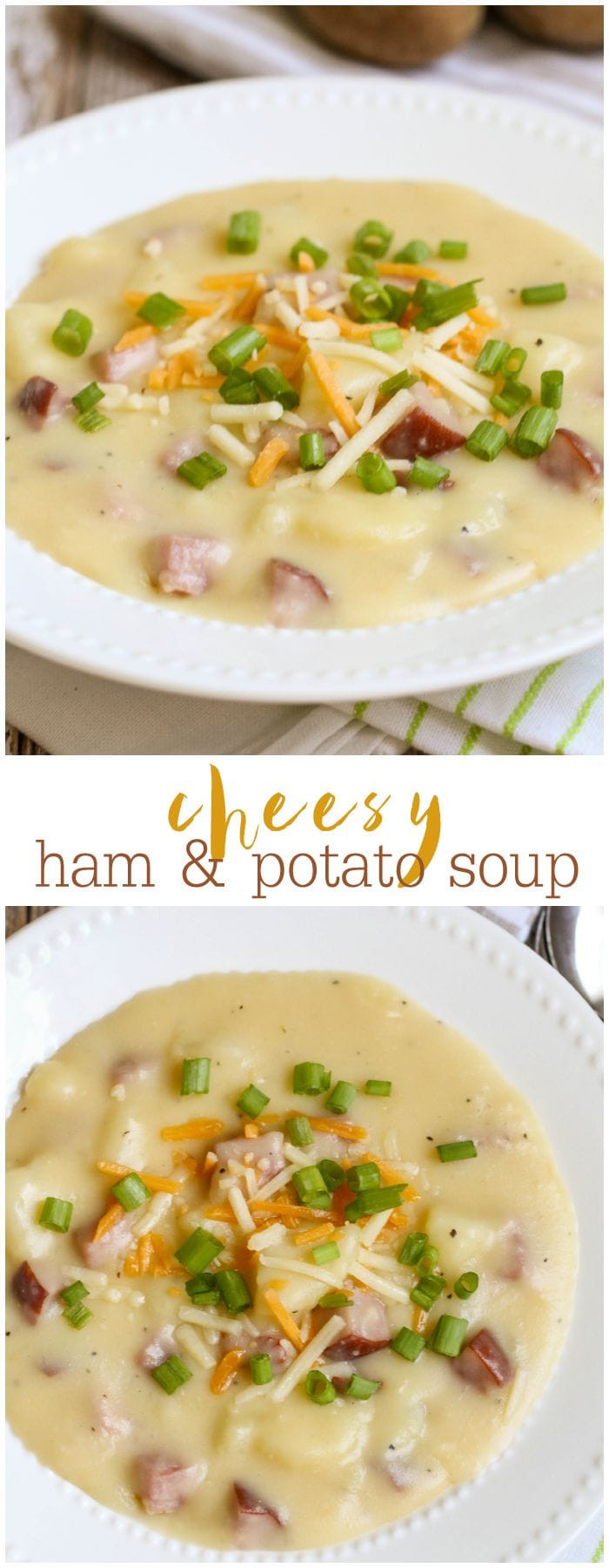 Cheesy Potato Soup
 Cheesy Ham and Potato Soup Recipe