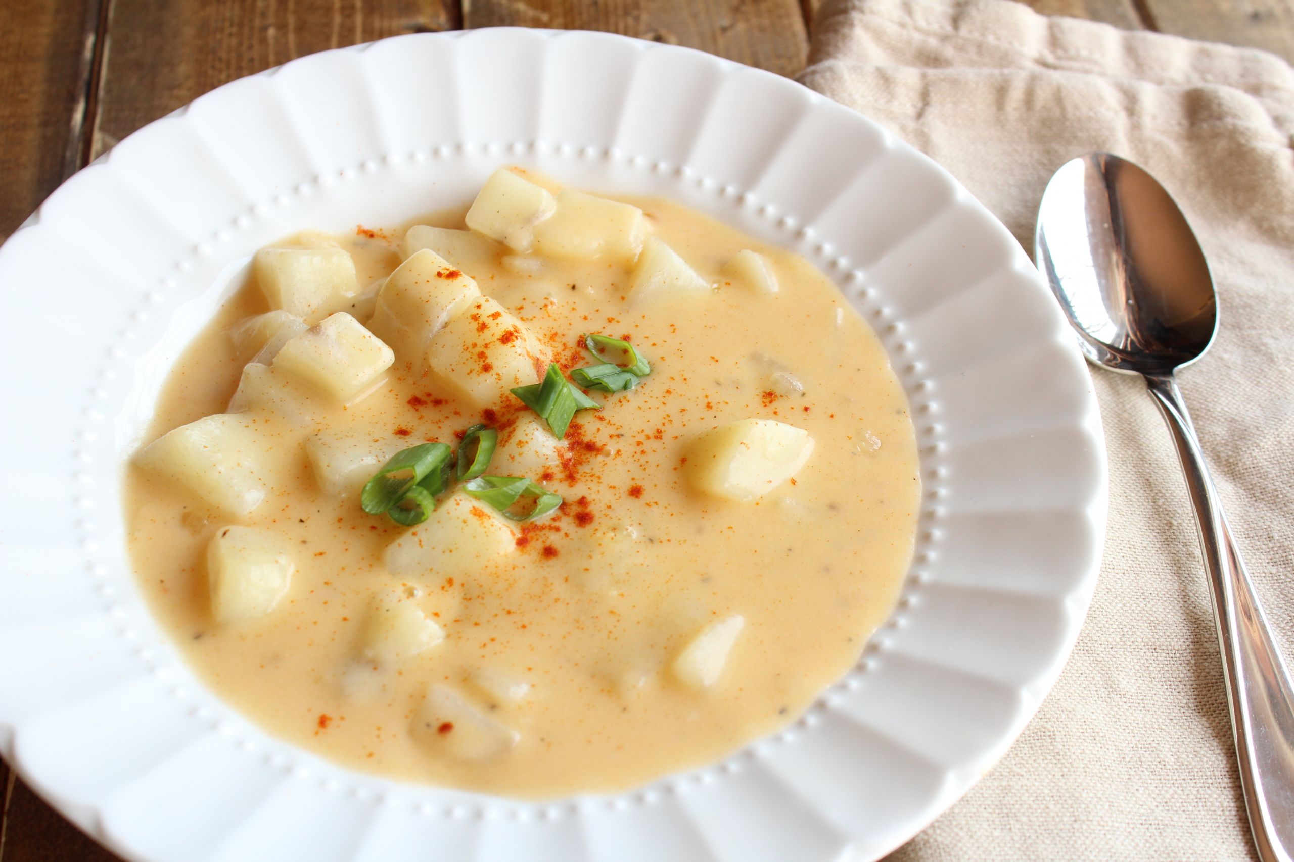 Cheesy Potato Soup
 Cheesy Potato Soup Eat Think & Be Merry