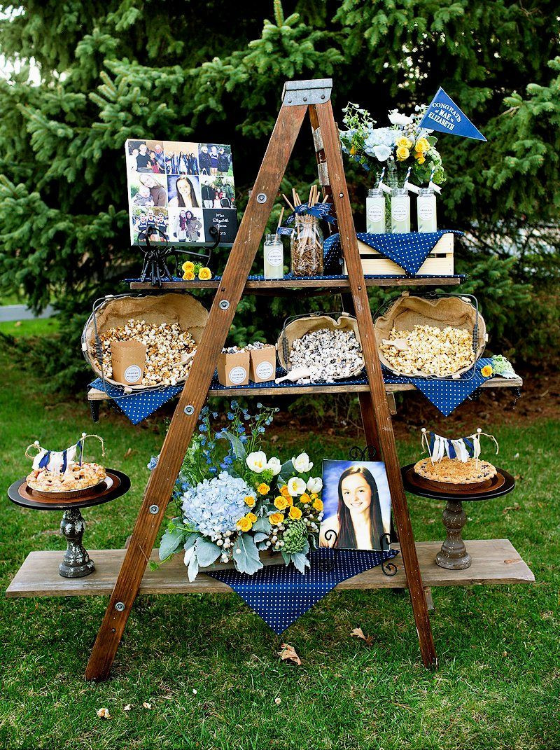 Chic Simple Backyard Graduation Party Decorating Ideas
 outdoor graduation party decoration ideas