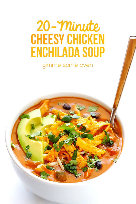 Chicken Enchilada Soup Chili'S
 20 Minute Cheesy Chicken Enchilada Soup
