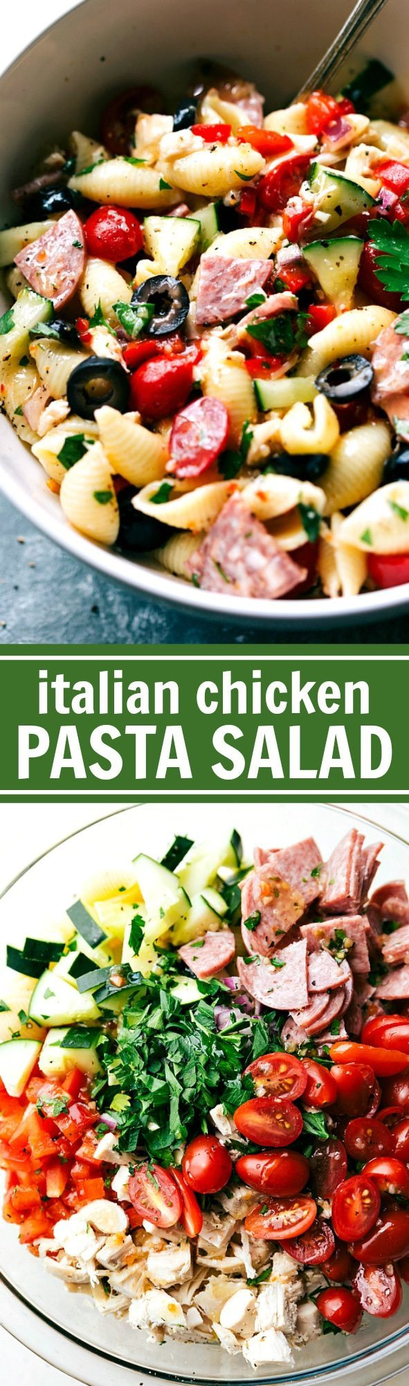 Chicken Pasta Salad Italian Dressing
 Italian Chicken Pasta Salad Chelsea s Messy Apron