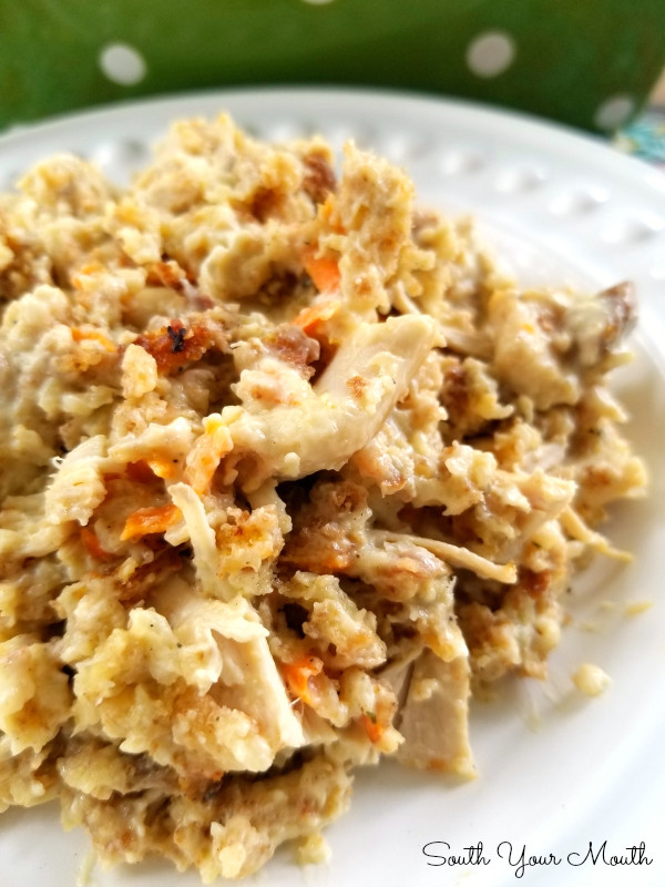 Chicken With Stuffing Casserole
 South Your Mouth Chicken & Stuffing Casserole